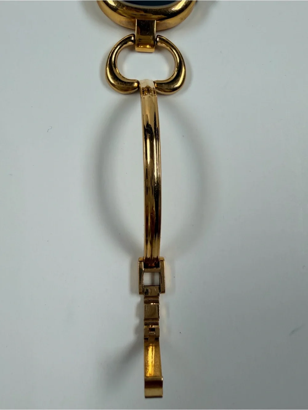 Gucci Gold-Tone Bracelet / Bangle Watch with Black Dial